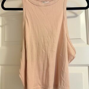 H&M Soft Pink Ribbed Tank Top